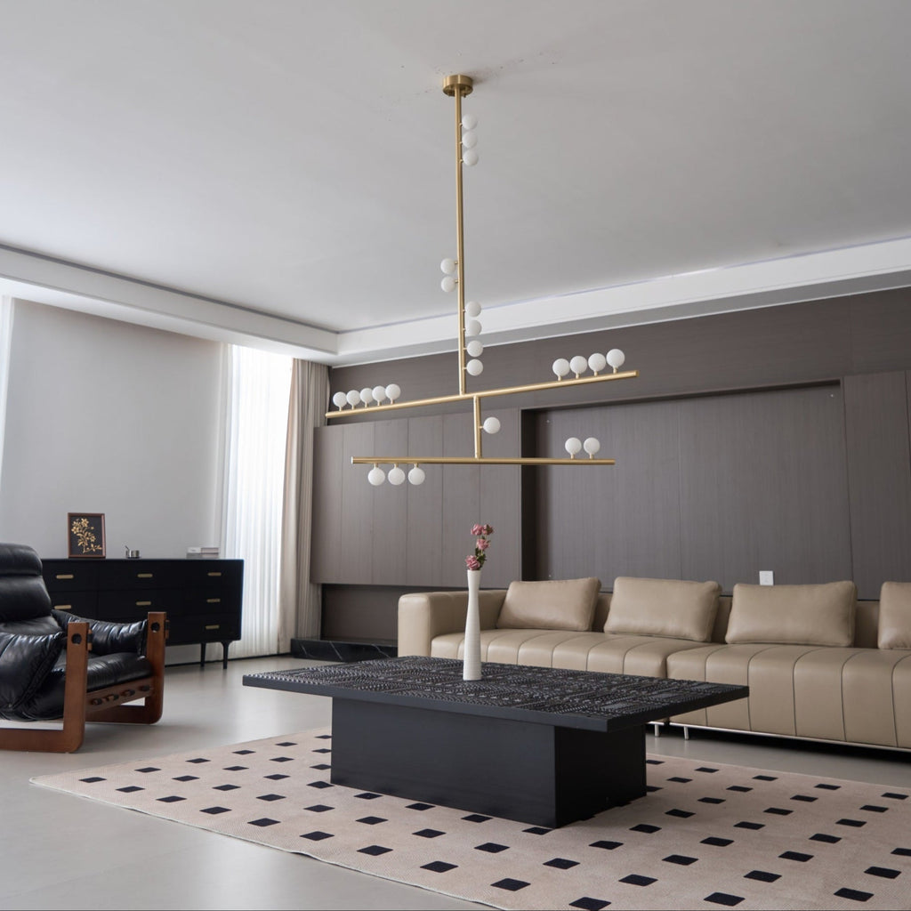Ilvenaria Brass Chandelier-Moonnatur