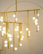 Ilvenaria Brass Chandelier-Moonnatur