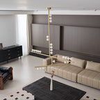 Ilvenaria Brass Chandelier-Moonnatur