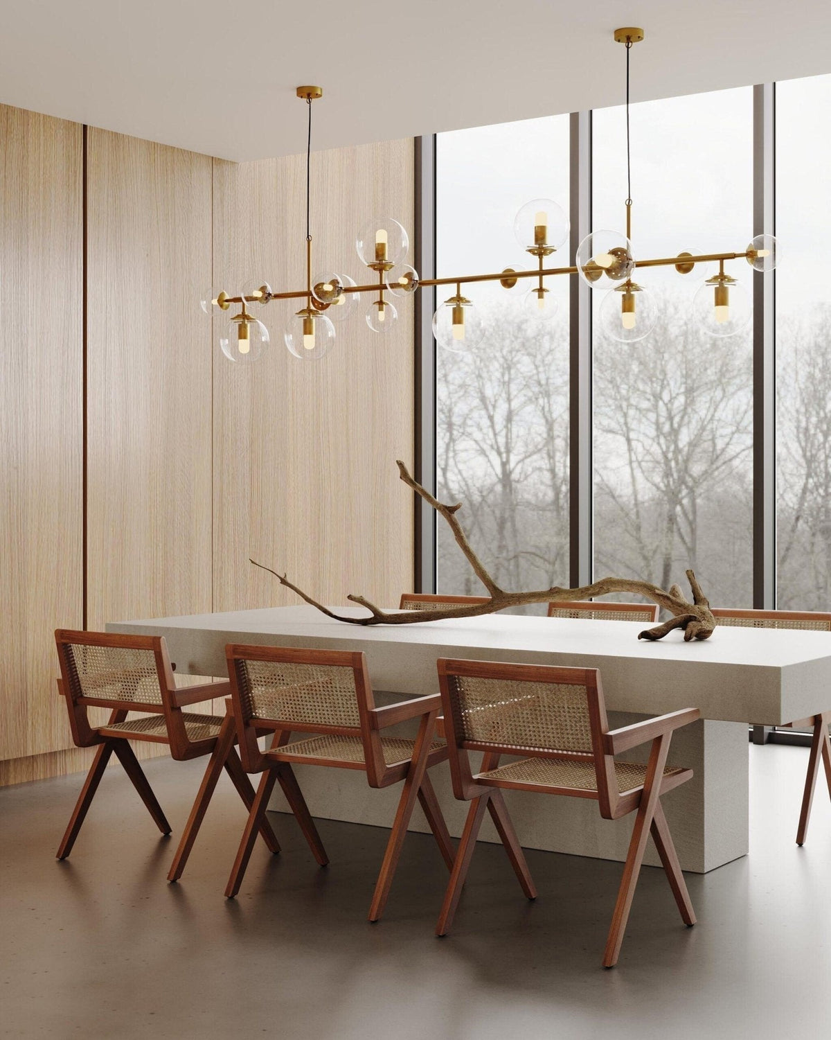 Zelvenune Glass Chandelier-Moonnatur