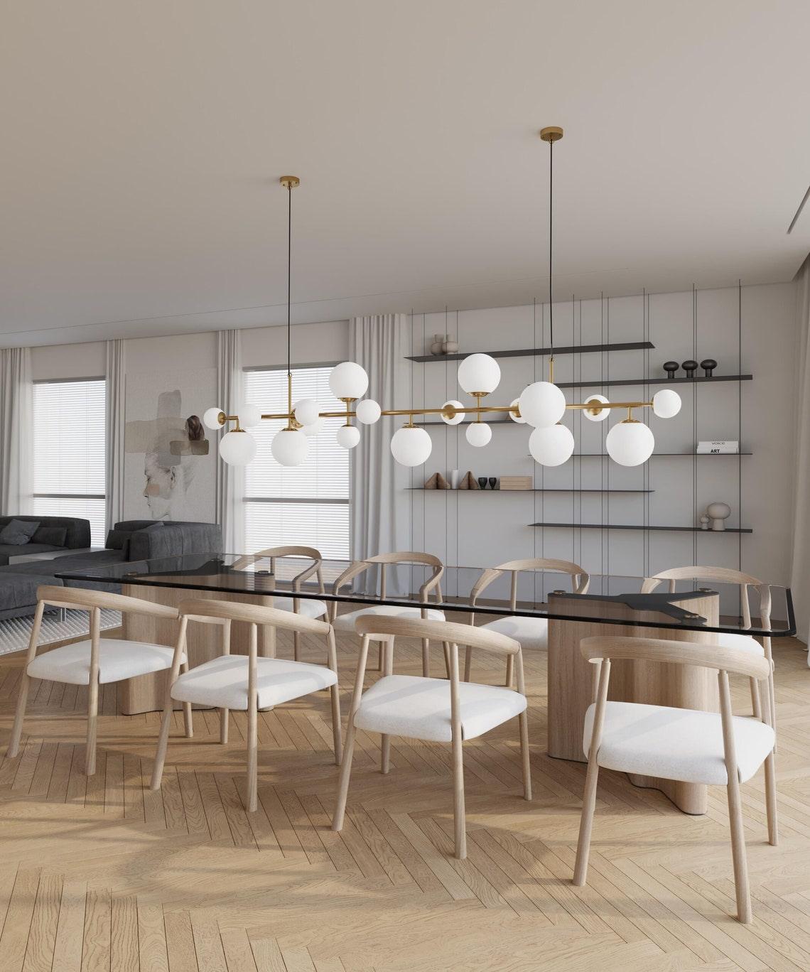 Zelvenune Glass Chandelier-Moonnatur