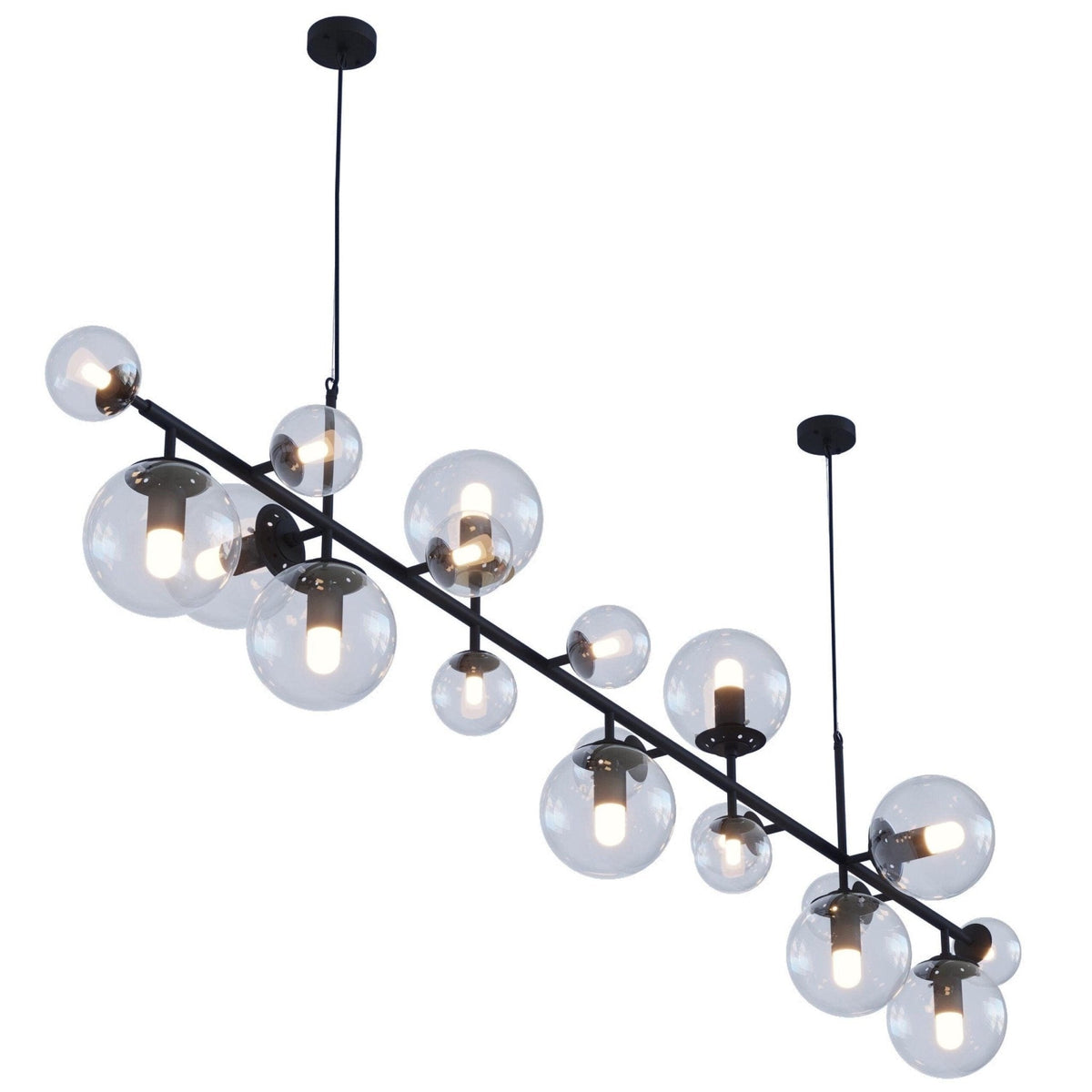 Zelvenune Glass Chandelier-Moonnatur