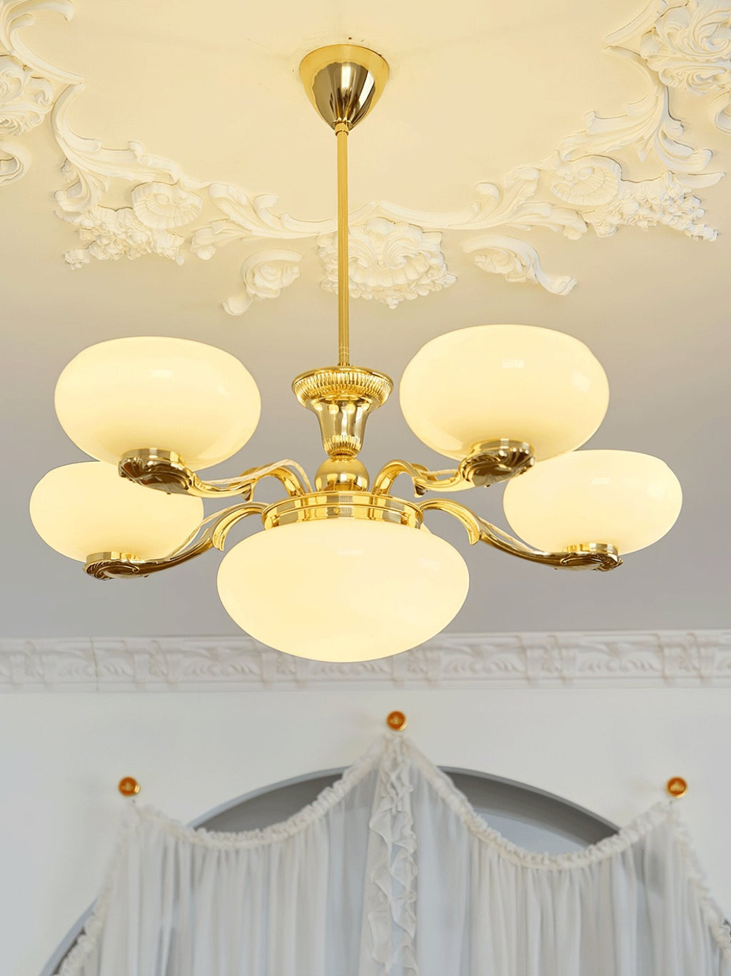 Denelaria Glass Chandelier-Moonnatur