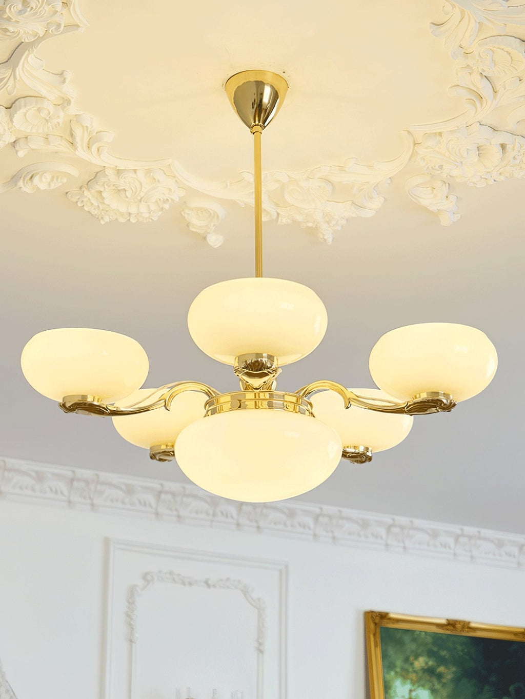 Denelaria Glass Chandelier-Moonnatur