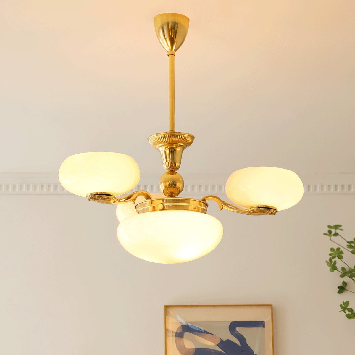 Denelaria Glass Chandelier-Moonnatur