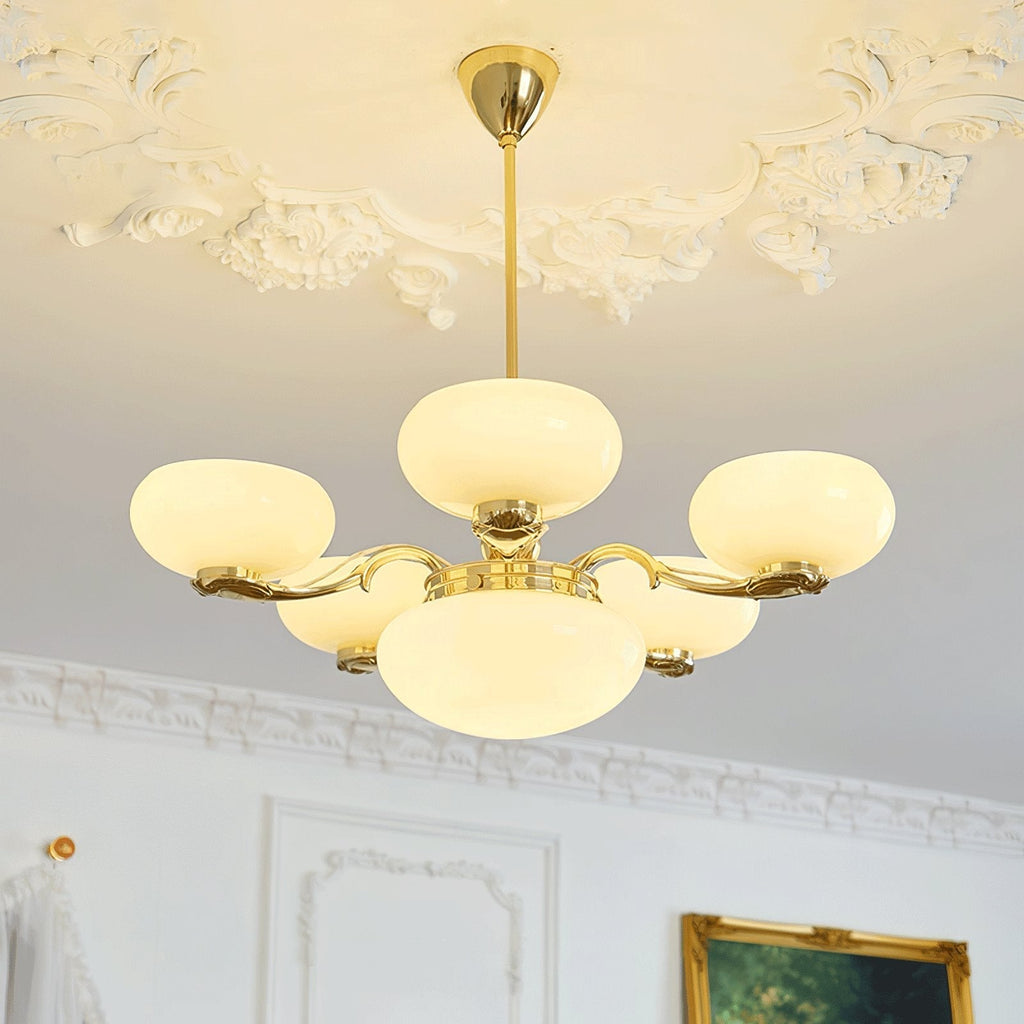 Denelaria Glass Chandelier-Moonnatur