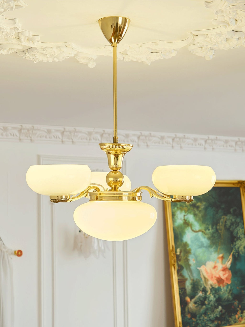 Denelaria Glass Chandelier-Moonnatur