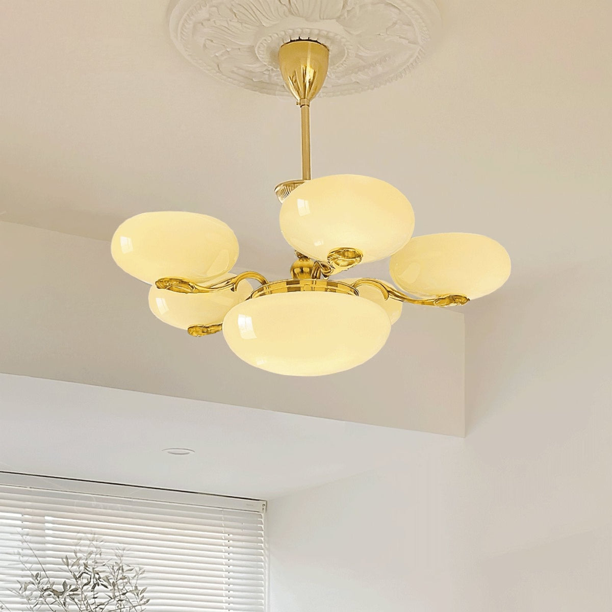 Denelaria Glass Chandelier-Moonnatur