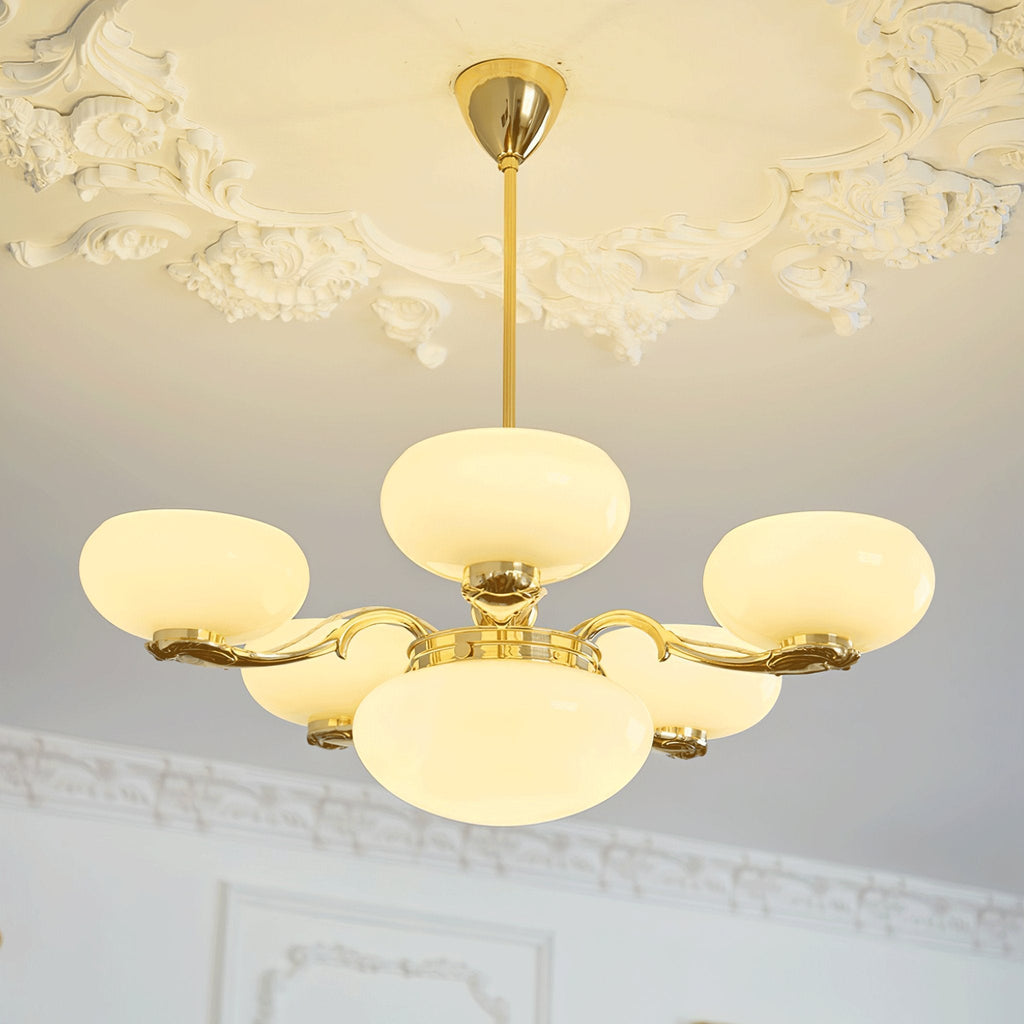 Denelaria Glass Chandelier-Moonnatur