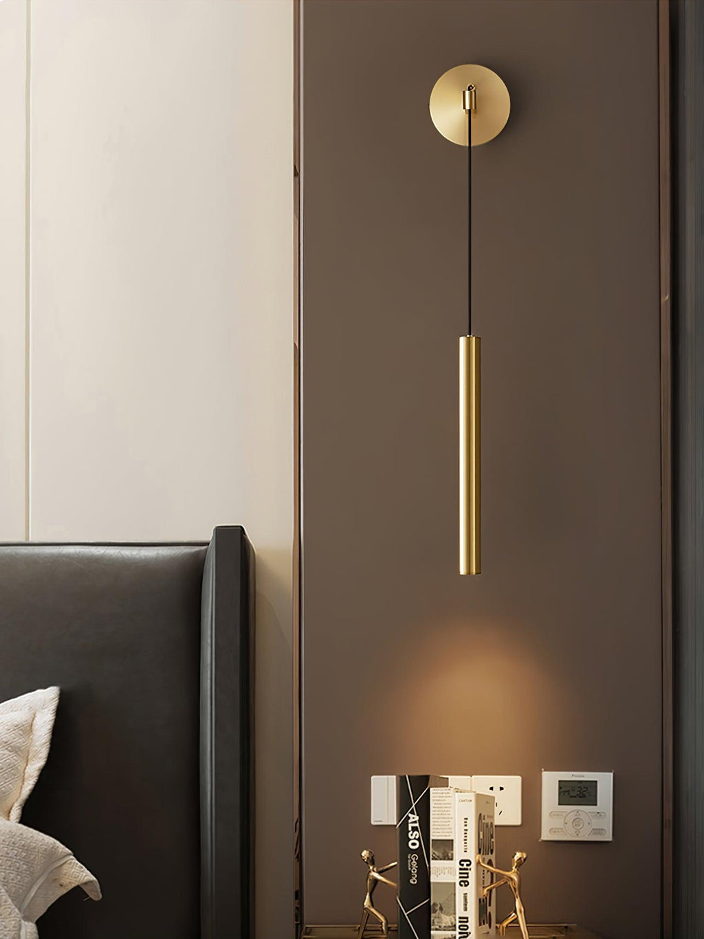 Althorn Brass Wall Light-Moonnatur