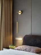 Althorn Brass Wall Light-Moonnatur