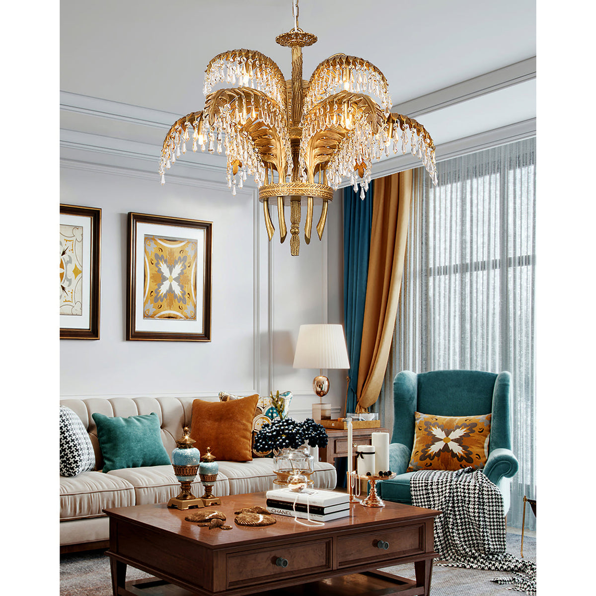 Aldenis Crystal Chandelier-Moonnatur