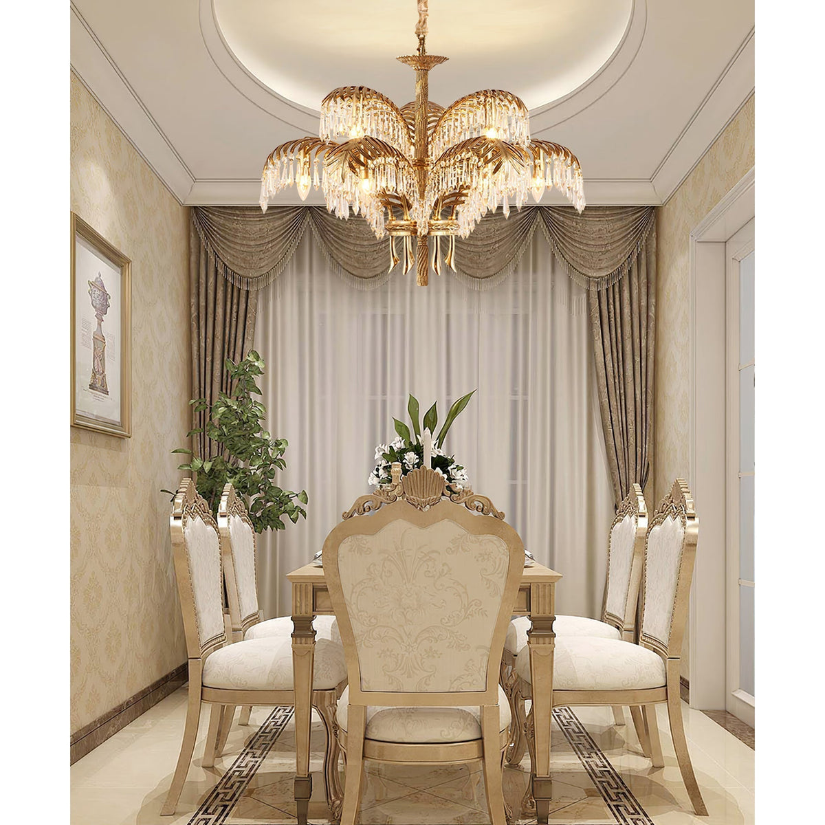 Aldenis Crystal Chandelier-Moonnatur