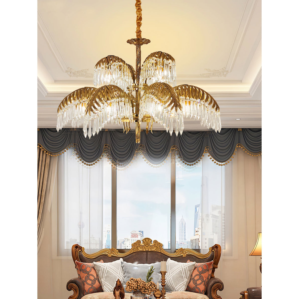 Aldenis Crystal Chandelier-Moonnatur