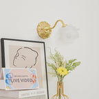 Edrissa Glass Wall Light-Moonnatur