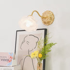 Edrissa Glass Wall Light-Moonnatur