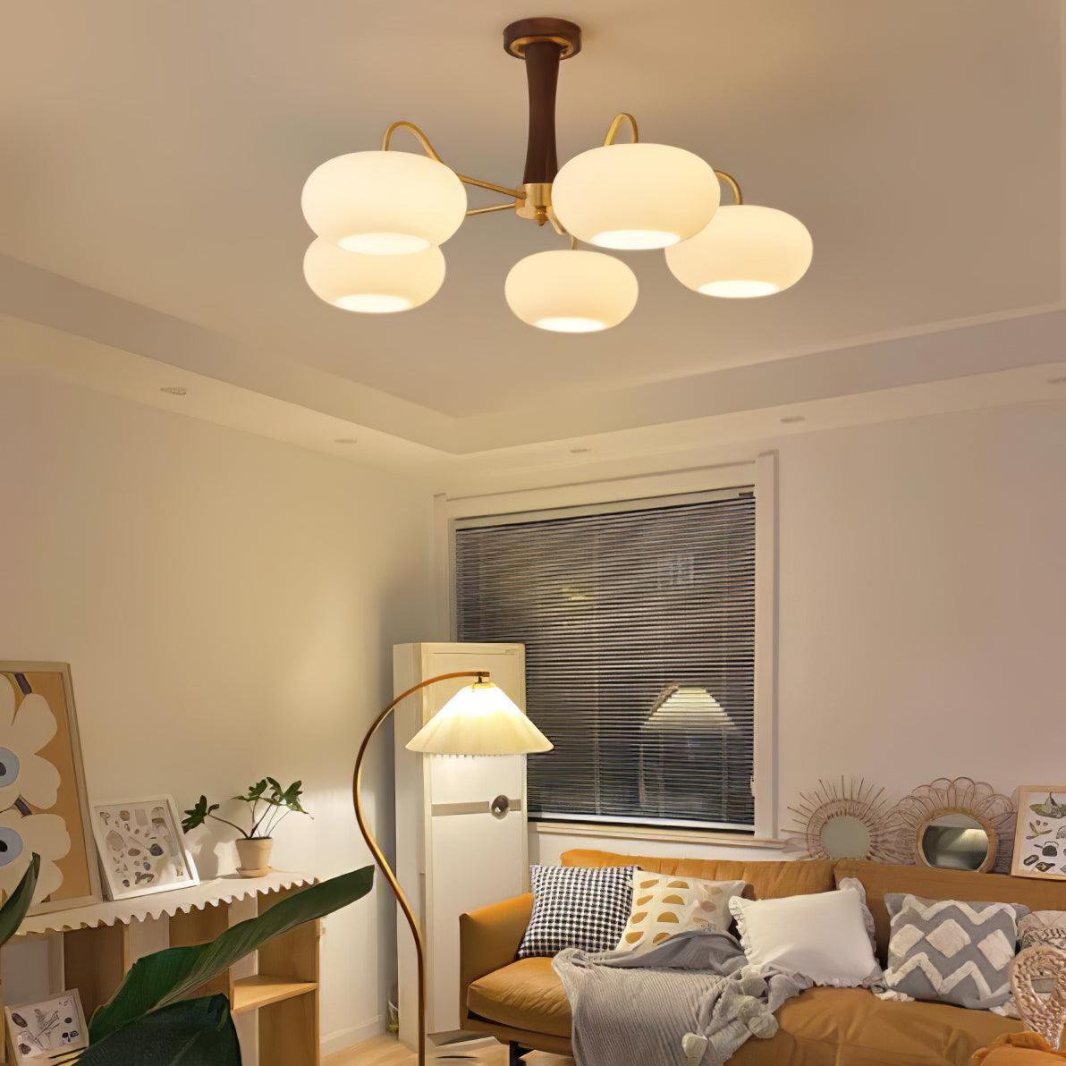 Nelynella Glass Chandelier-Moonnatur