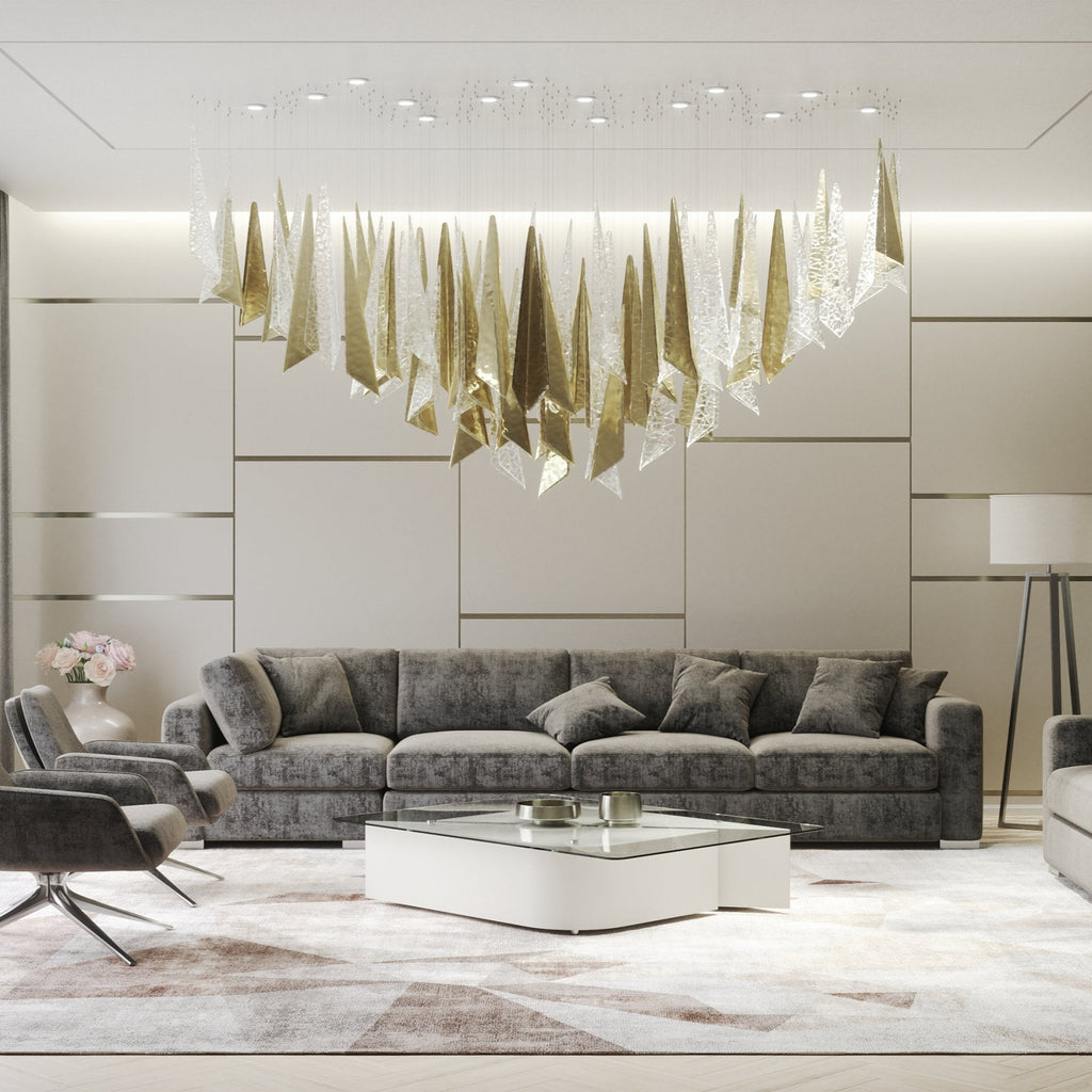 Talenina Glass Chandelier-Moonnatur