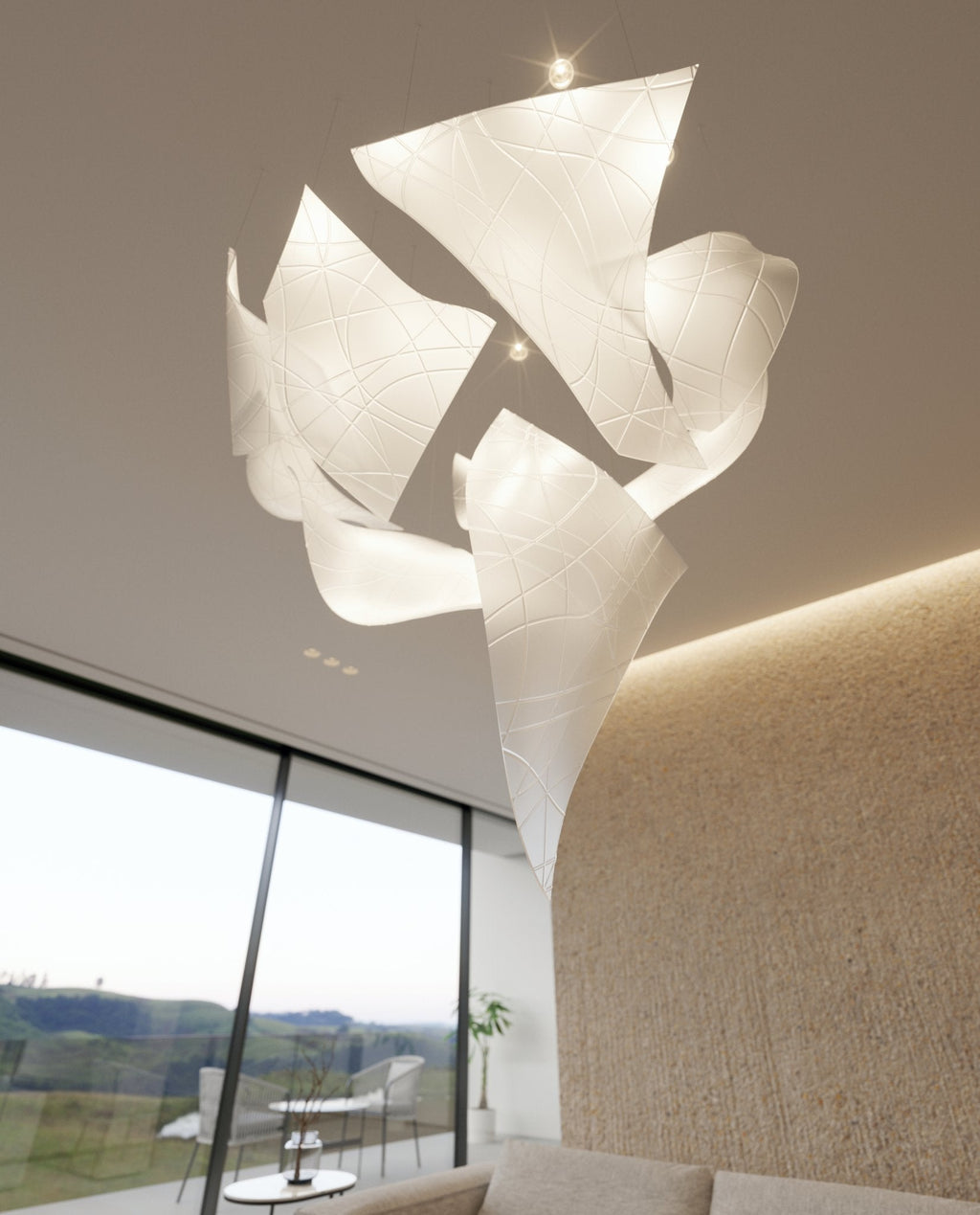 Lyreneth Glass Pendant Light-Moonnatur