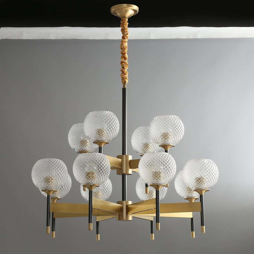 Ardenis Glass Chandelier-Moonnatur