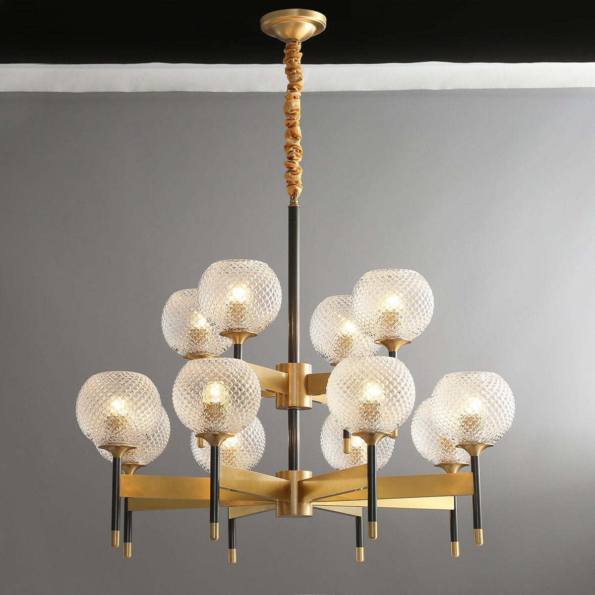 Ardenis Glass Chandelier-Moonnatur