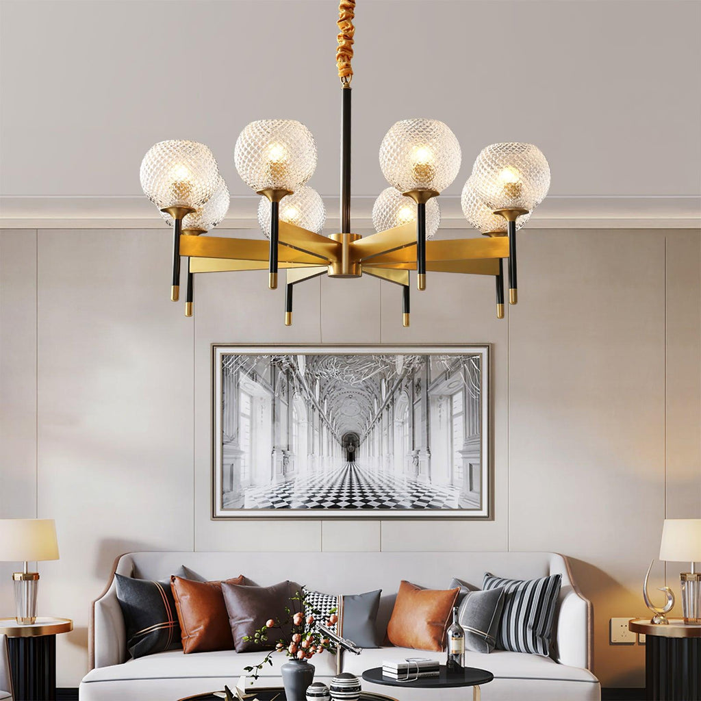 Ardenis Glass Chandelier-Moonnatur