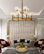 Ardenis Glass Chandelier-Moonnatur