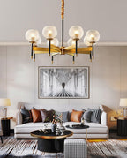 Ardenis Glass Chandelier-Moonnatur