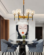 Ardenis Glass Chandelier-Moonnatur
