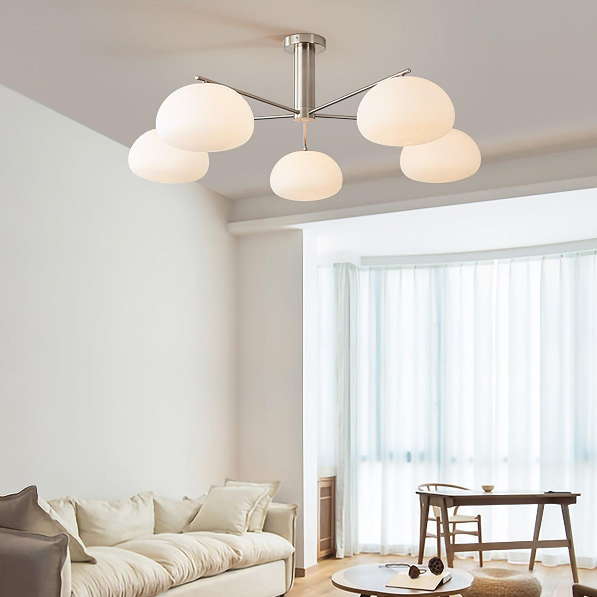Penreleth Glass Chandelier-Moonnatur