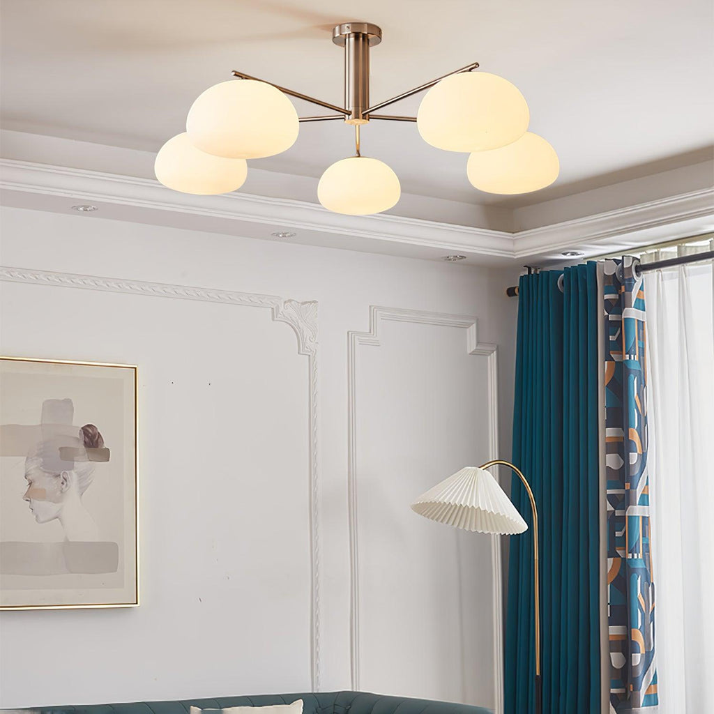 Penreleth Glass Chandelier-Moonnatur
