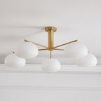 Penreleth Glass Chandelier-Moonnatur