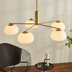Penreleth Glass Chandelier-Moonnatur