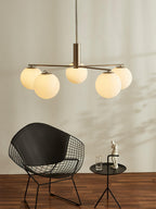 Penreleth Glass Chandelier-Moonnatur