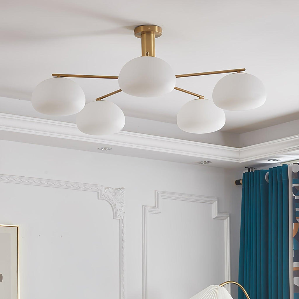 Penreleth Glass Chandelier-Moonnatur