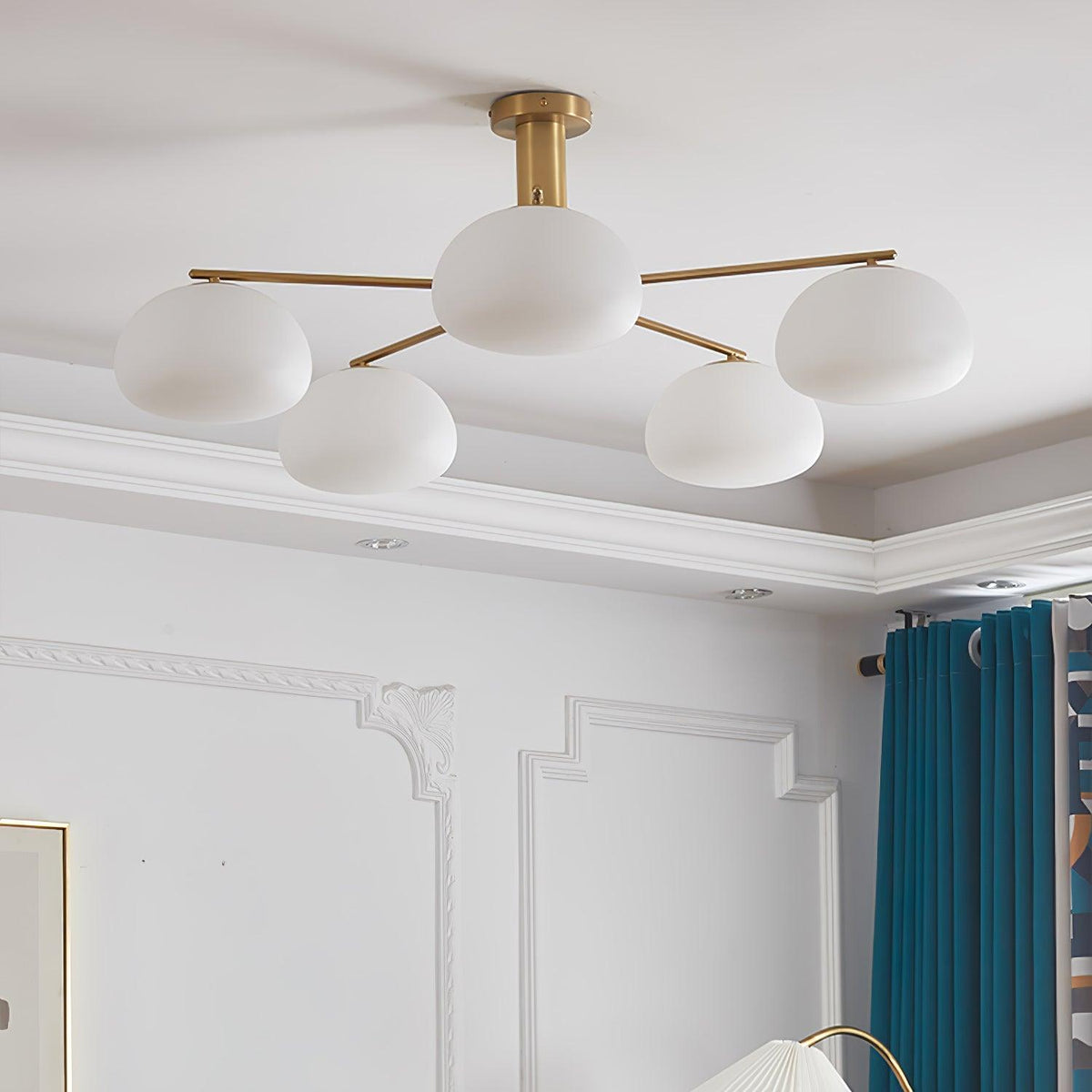 Penreleth Glass Chandelier-Moonnatur