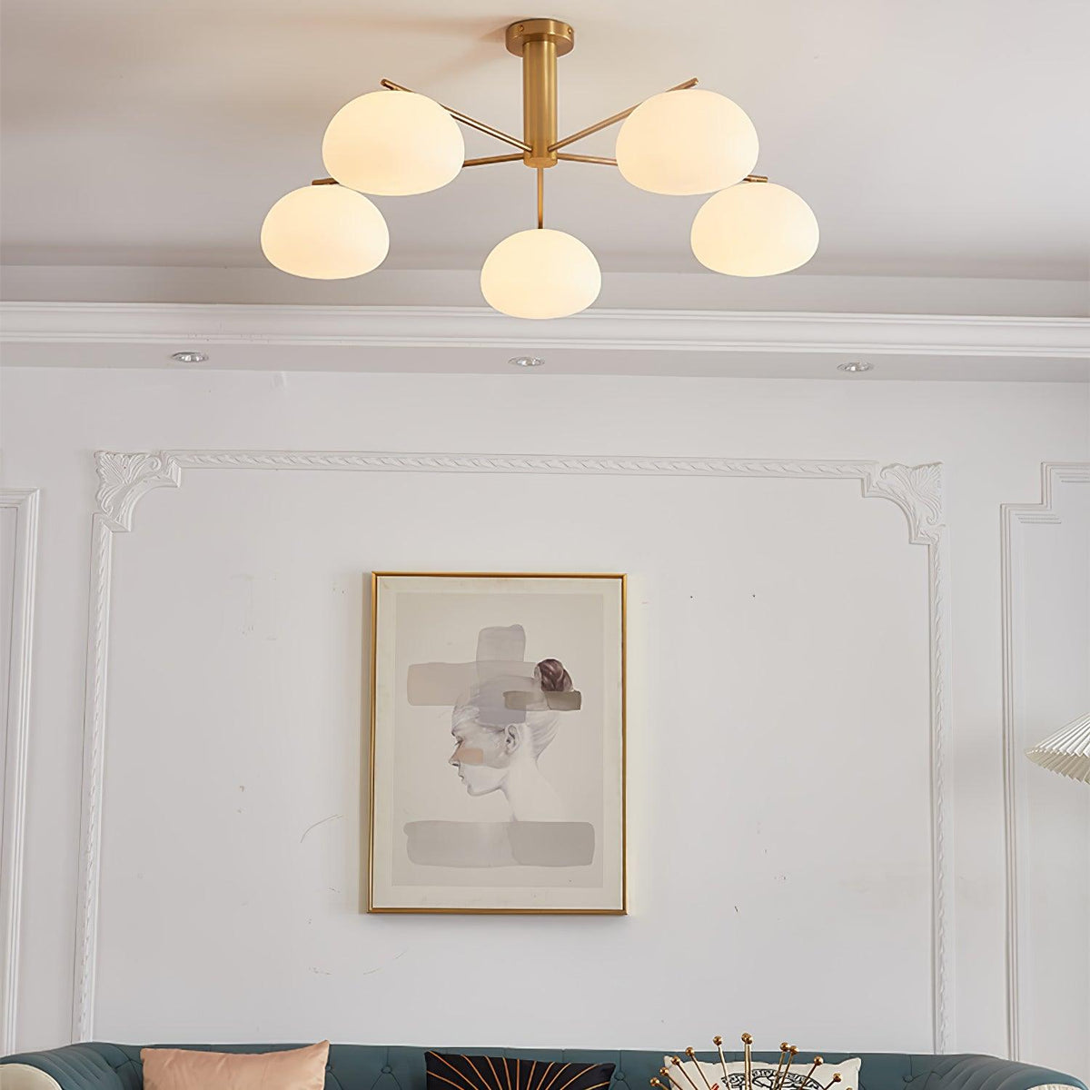 Penreleth Glass Chandelier-Moonnatur