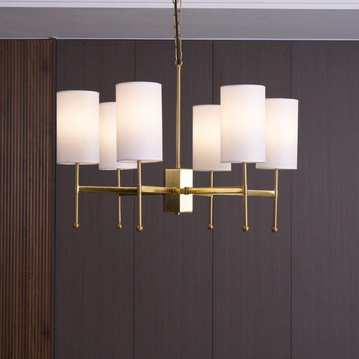 Telise Fabric Chandelier-Moonnatur