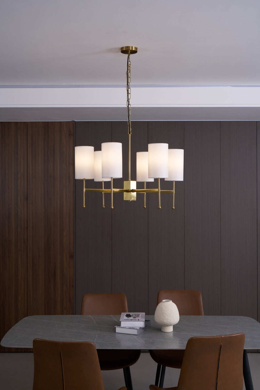 Telise Fabric Chandelier-Moonnatur