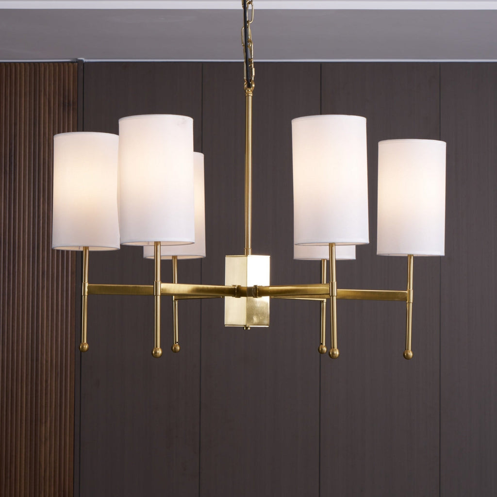 Telise Fabric Chandelier-Moonnatur