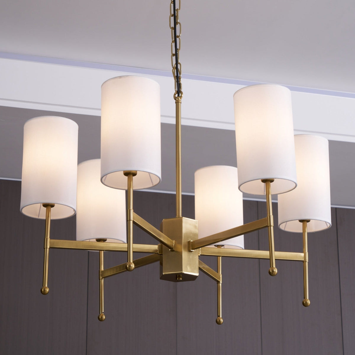 Telise Fabric Chandelier-Moonnatur