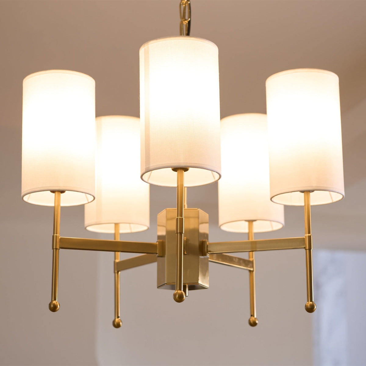 Telise Fabric Chandelier-Moonnatur