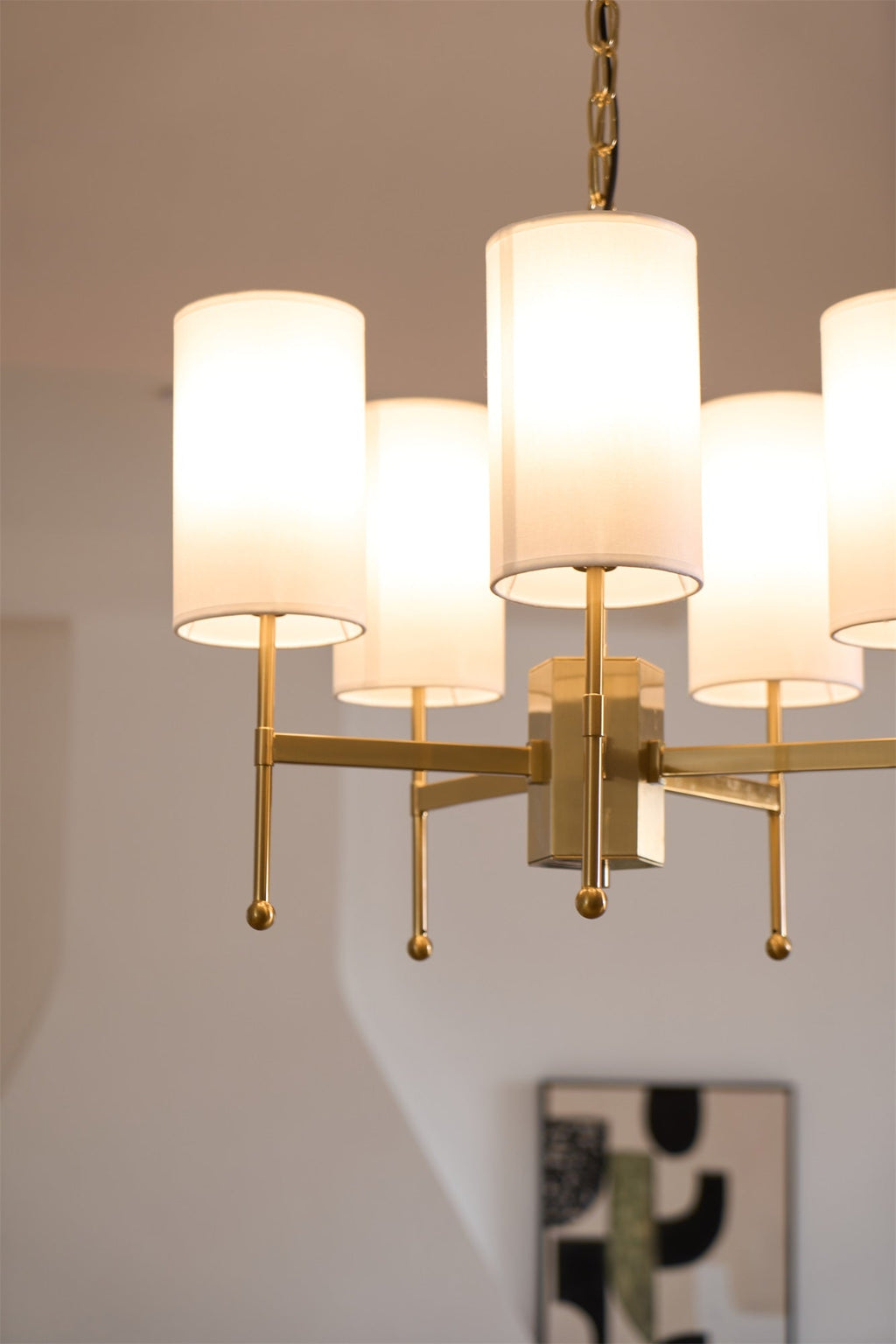 Telise Fabric Chandelier-Moonnatur