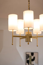Telise Fabric Chandelier-Moonnatur