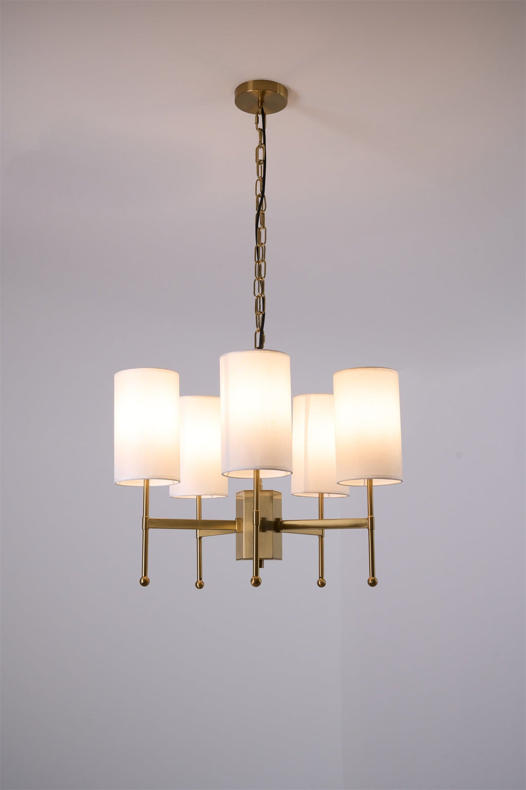 Telise Fabric Chandelier-Moonnatur