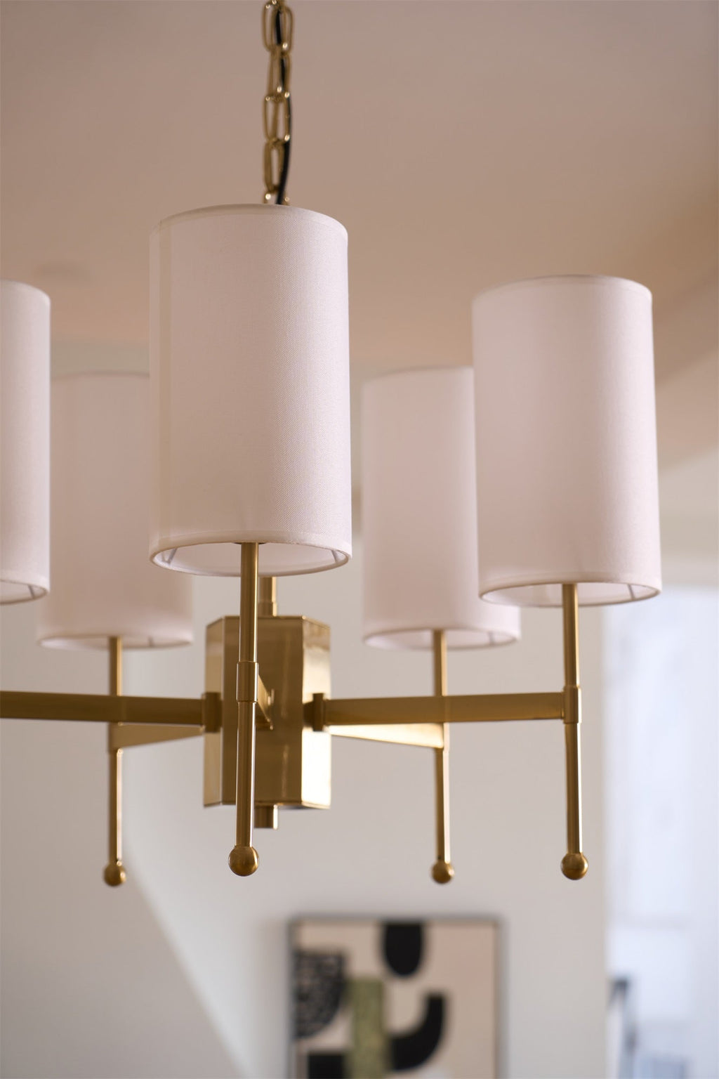 Telise Fabric Chandelier-Moonnatur
