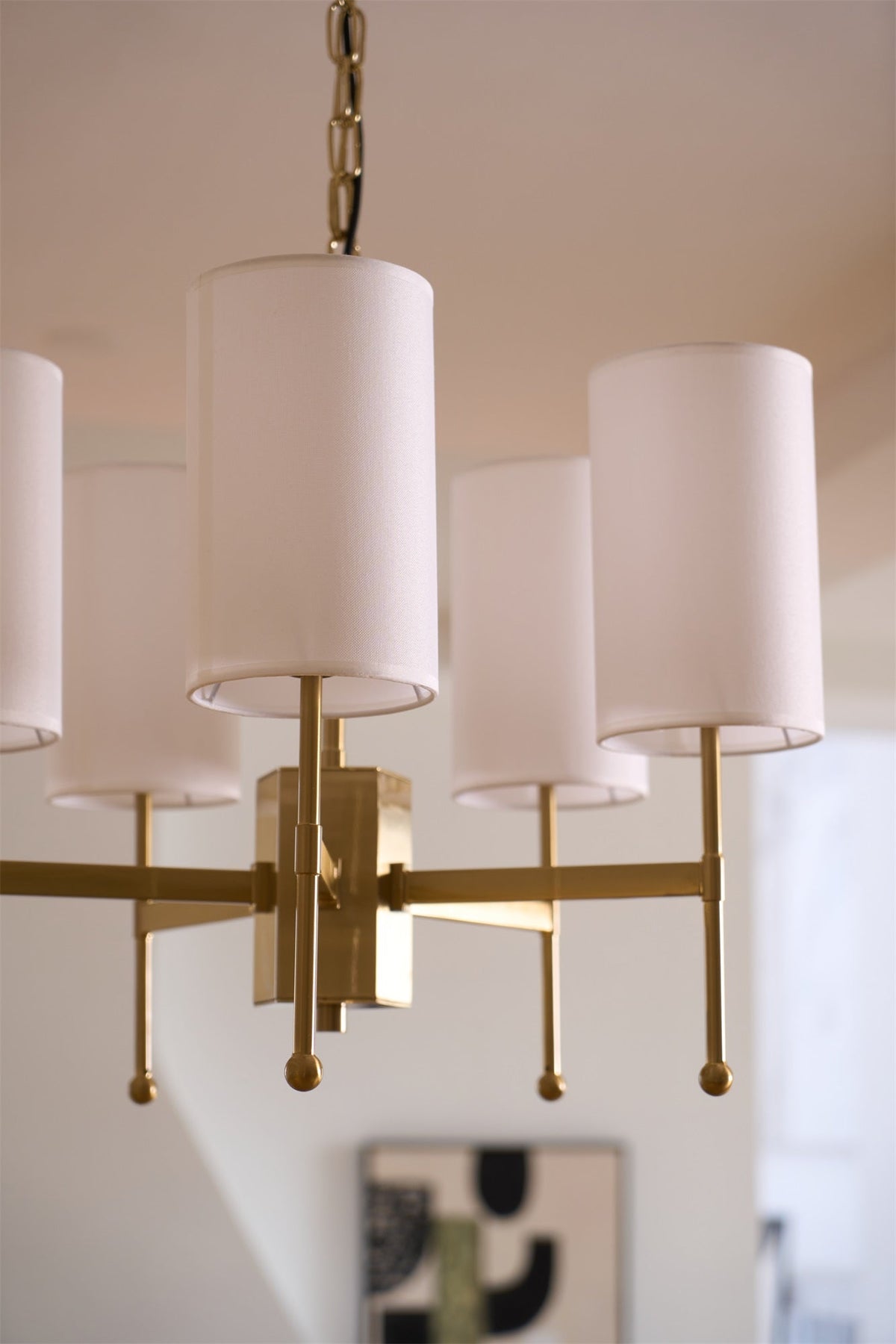 Telise Fabric Chandelier-Moonnatur