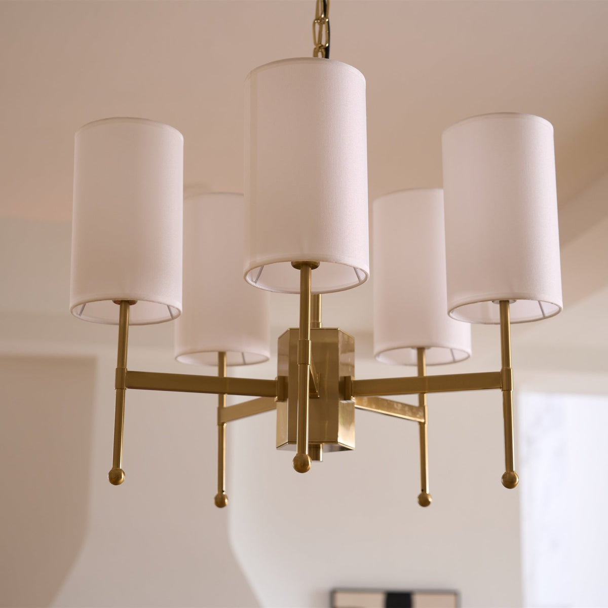 Telise Fabric Chandelier-Moonnatur