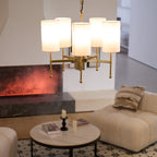 Telise Fabric Chandelier-Moonnatur
