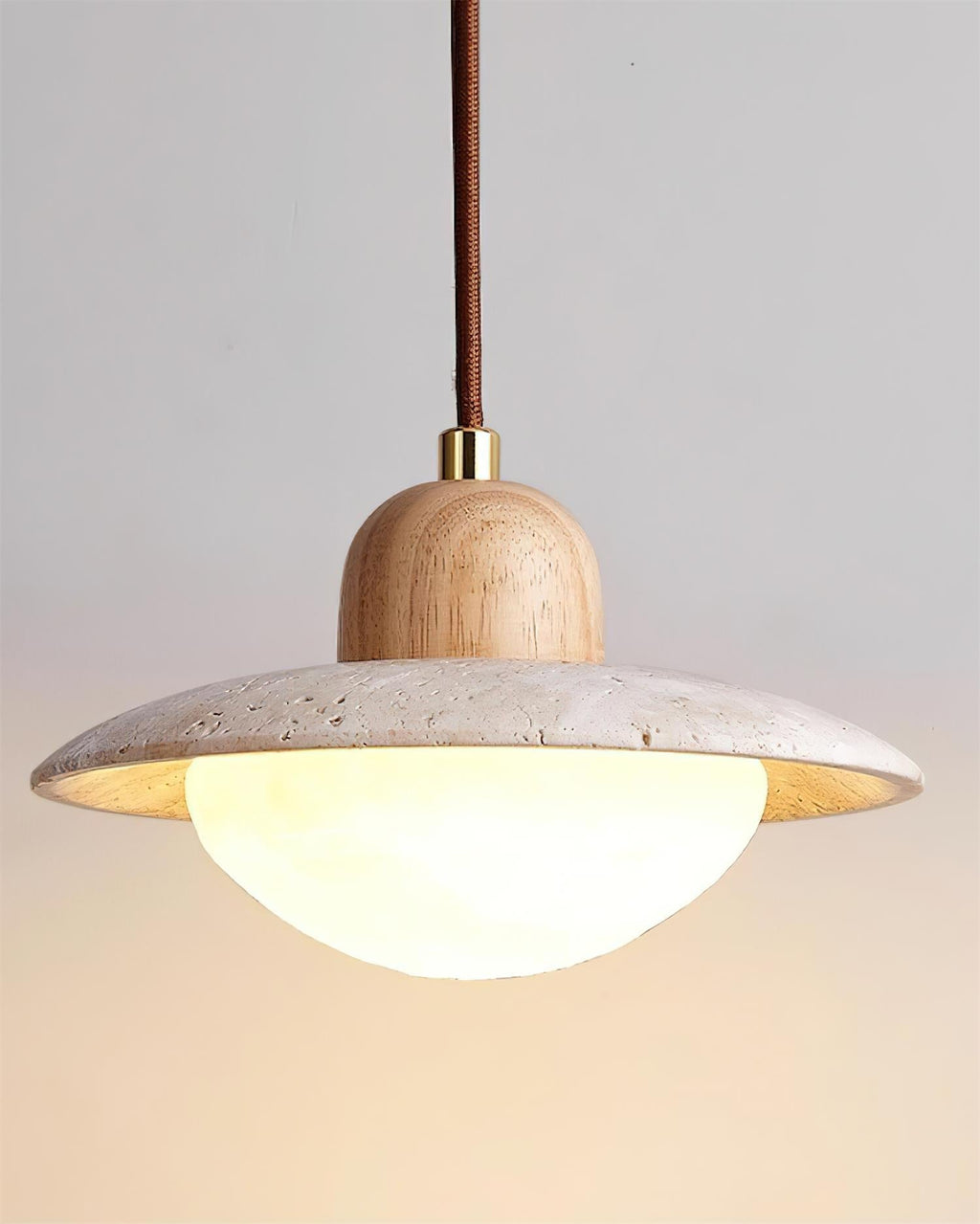 Cumberlyn Travertine Pendant Light-Moonnatur